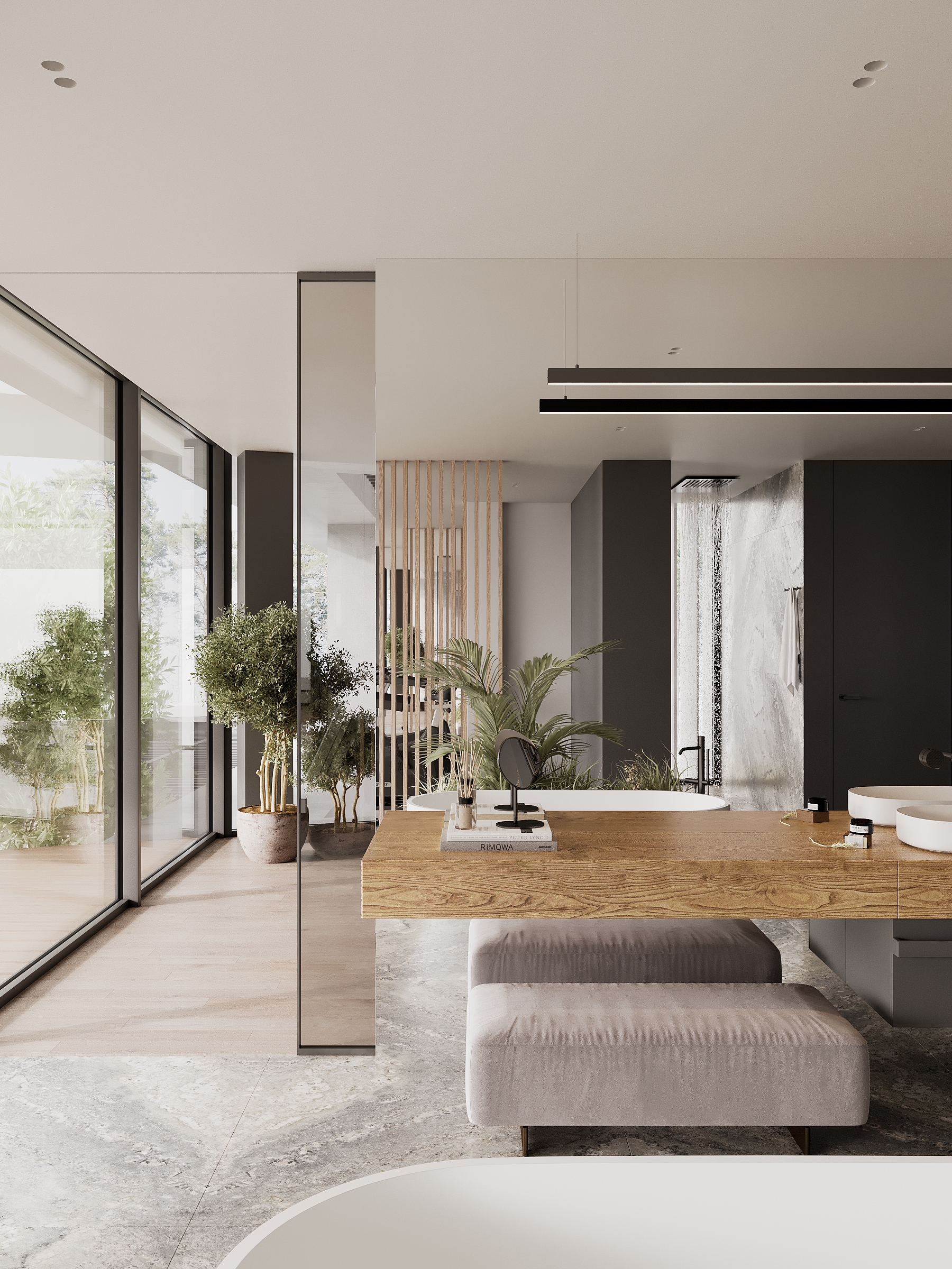 Master Łazienka 2 – Dom o Zmiennej Formie – Z3Z ARCHITEKCI